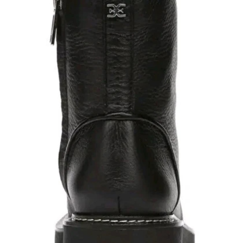 Sam Edelman / Women's Lue  Lugged Sole Black Leather Combat Boots Size 8 - Picture 10 of 10